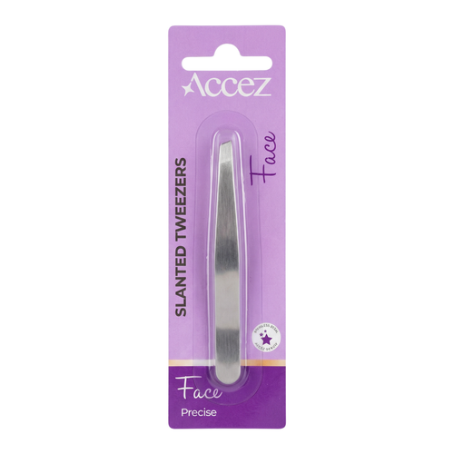 Accez Slant Tweezers Precision Eyebrow Grooming Tool