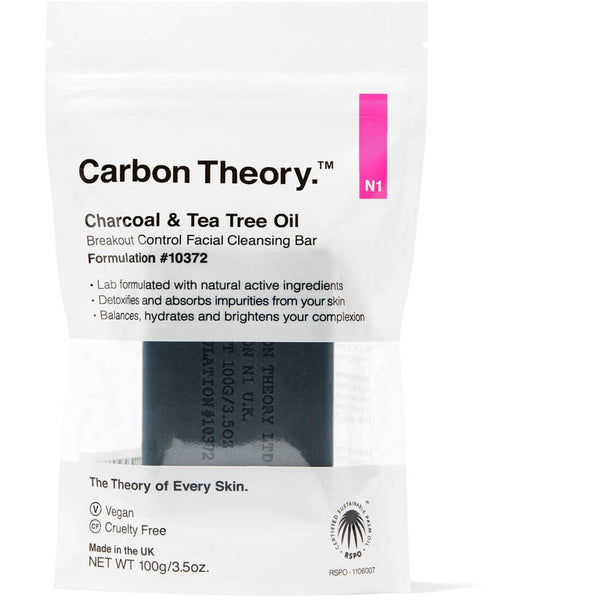 Carbon Theory Facial Cleansing Bar Charcoal & Tea Tree Oil 100 g