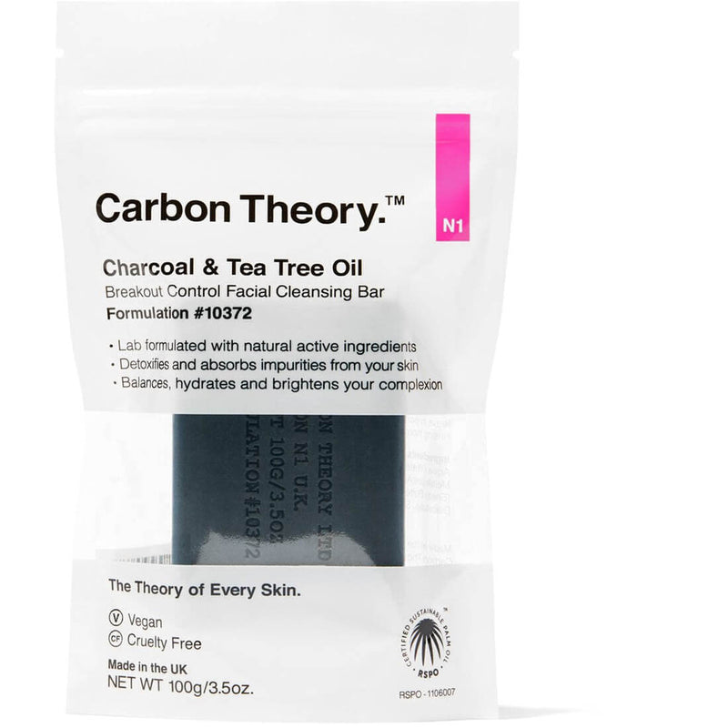 Carbon Theory Facial Cleansing Bar Charcoal & Tea Tree Oil 100 g