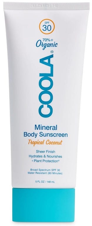 Coola Organic Mineral Sunscreen Body Lotion SPF 30 Tropical Coconut 148 ml