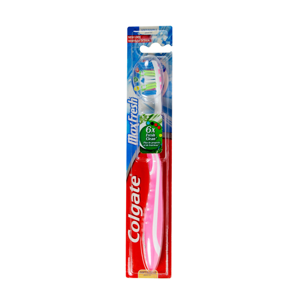 Colgate Max Fresh Soft Toothbrush, Ergonomic Design