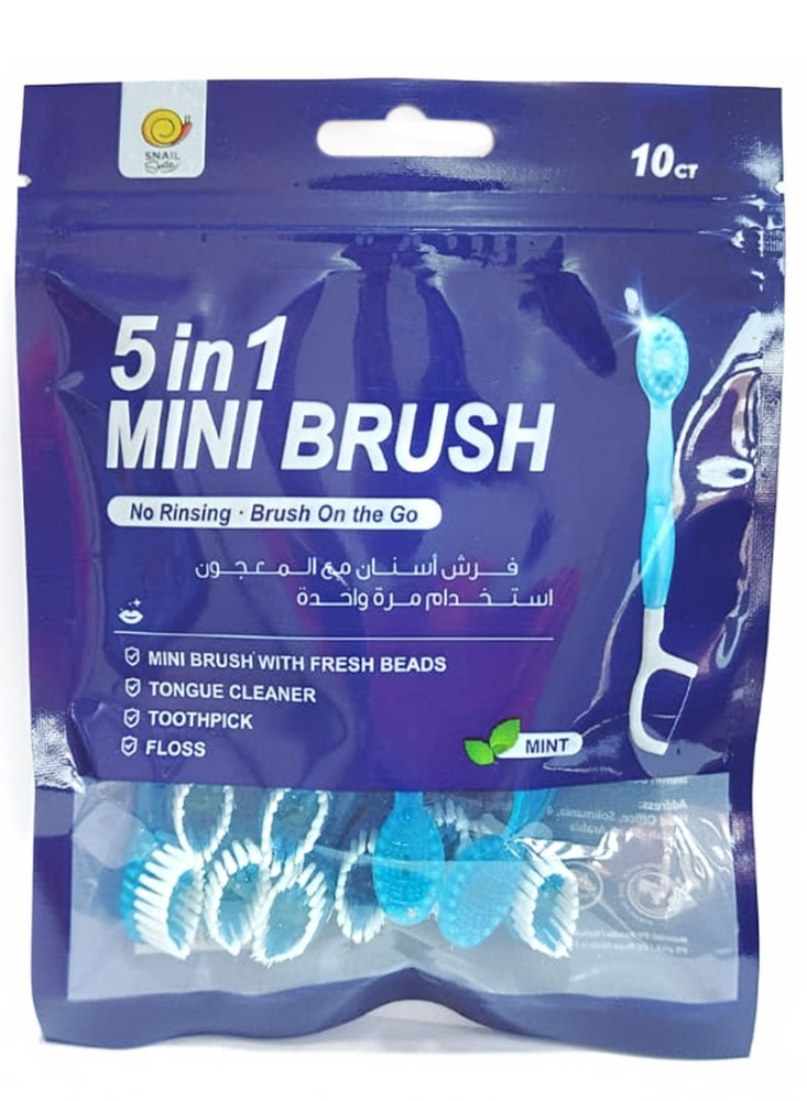 Snail Mini Toothbrush Integrated Toothpaste Mint