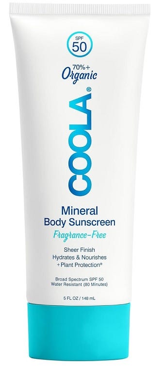 Coola Organic Mineral Sunscreen Body Lotion SPF 50 Fragrance-Free 148 ml