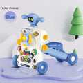 Teknum 3-In-1 Baby Walker Learning Table Game Panel Musical Keyboard Blue