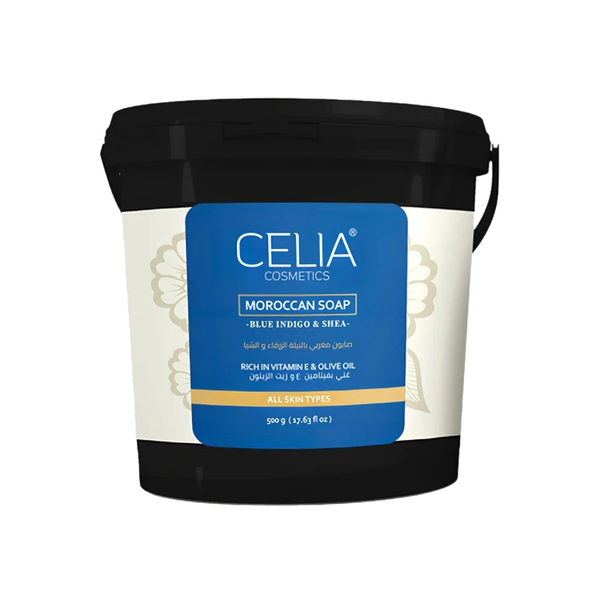 Celia Moroccan Soap Blue Indigo & Shea Moisturizing Body Cleanser 500 g