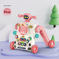 Teknum 3-in-1 Baby Walker with Musical Keyboard, Learning Table and Game Panel, Pink