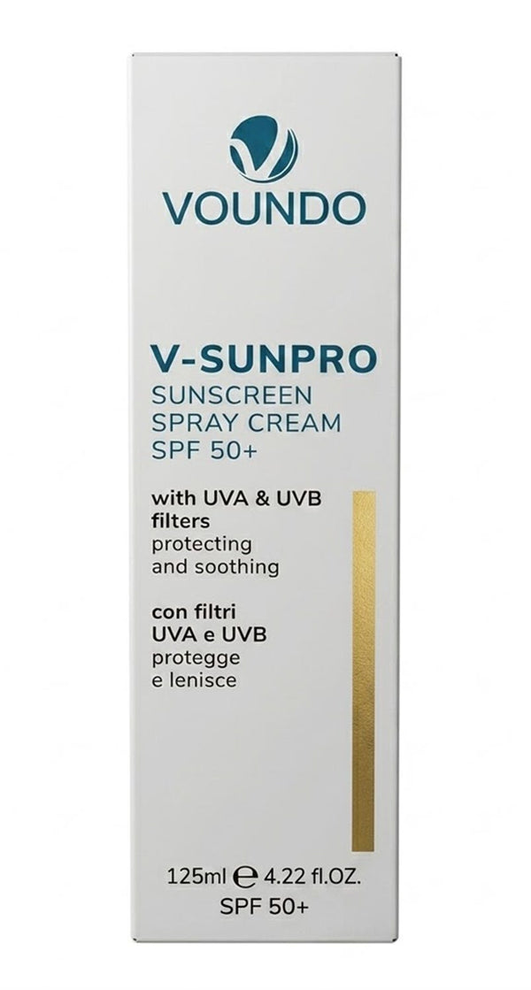 Voundo V-Sunpro Sunscreen Spray Cream SPF 50 Aloe 125 ml