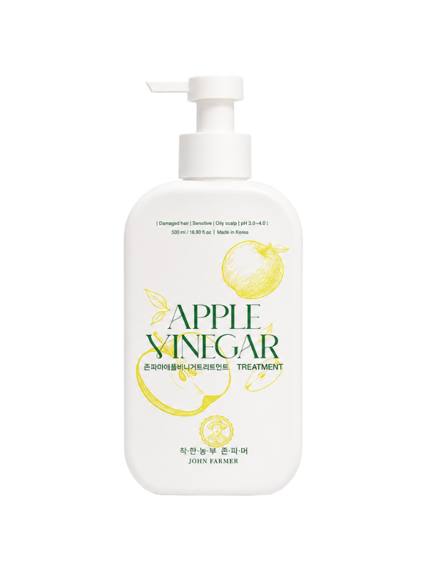 John Farmer - John Farmer Apple Vinegar Hair Treatment for Damaged Hair, 500ml