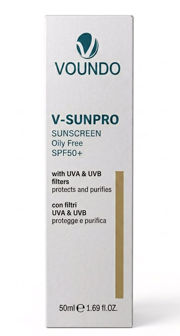 Voundo V-Sunpro Oil-Free Sunscreen Cream SPF 50, 50 ml