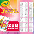 Crayola Big Book of Animal Pals Coloring Book, 288 Pages, Includes Animal Sticker Sheets