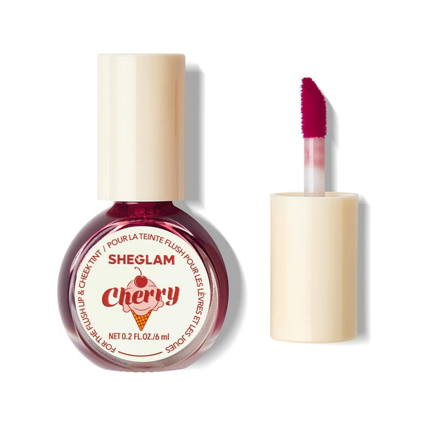 SHEGLAM For The Flush Lip & Cheek Tint Creamy Buildable Cherry 6 ml
