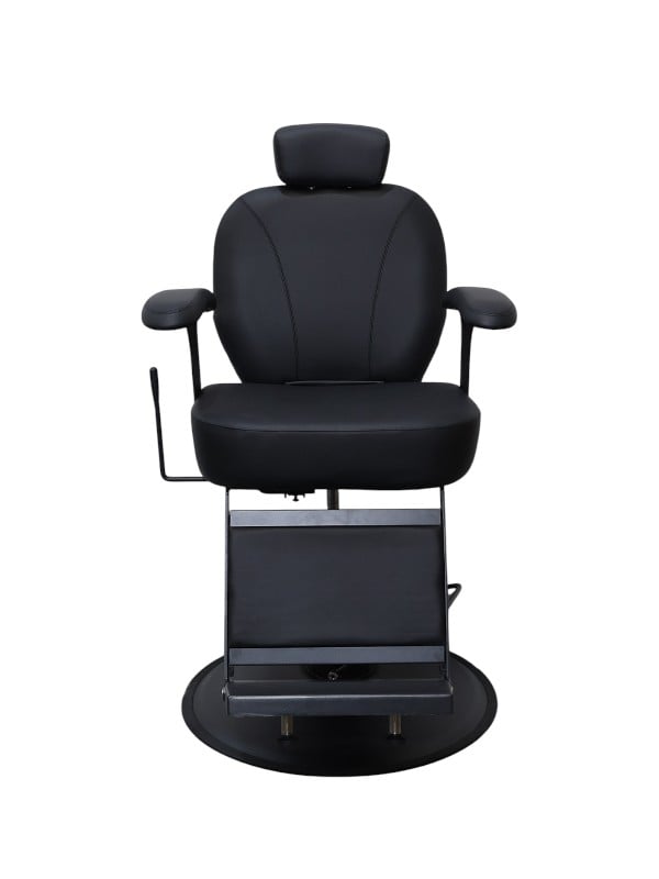 System Salon Black Hair Cutting and Makeup Chair, Hydraulic Reclining Barber Chair, B20A72L