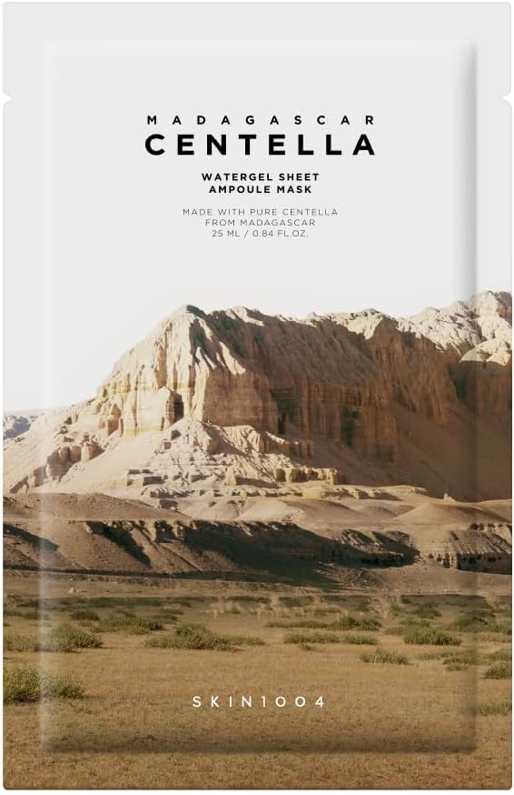 SKIN1004 Madagascar Centella Watergel Sheet Ampoule Mask, Hydrating, 25 ml
