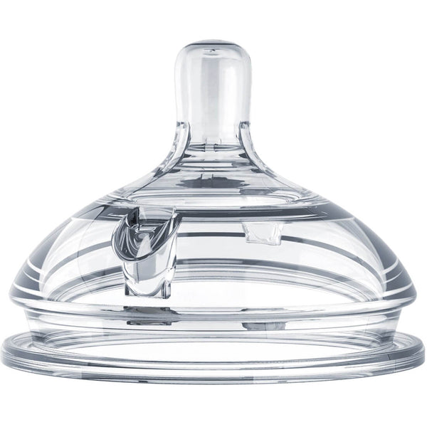 Como Tomo Natural Feel Silicone Nipples, Slow-Rate Teats, 2 Pieces