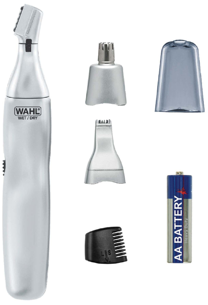 Wahl Ear, Nose & Brow 3-in-1 Water-Resistant Trimmer, 3 Cutting Heads, 5545-2416