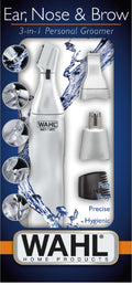 Wahl Ear, Nose & Brow 3-in-1 Water-Resistant Trimmer, 3 Cutting Heads, 5545-2416