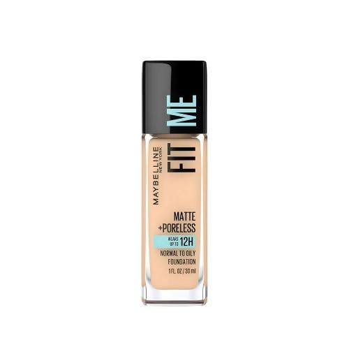 Maybelline Fit Me Matte Poreless Liquid Foundation Natural Finish 120 Classic Ivory