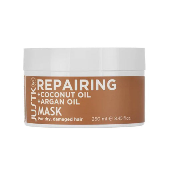 JUST K Coconut & Argan Repairing Hair Mask for Dry, Damaged Hair