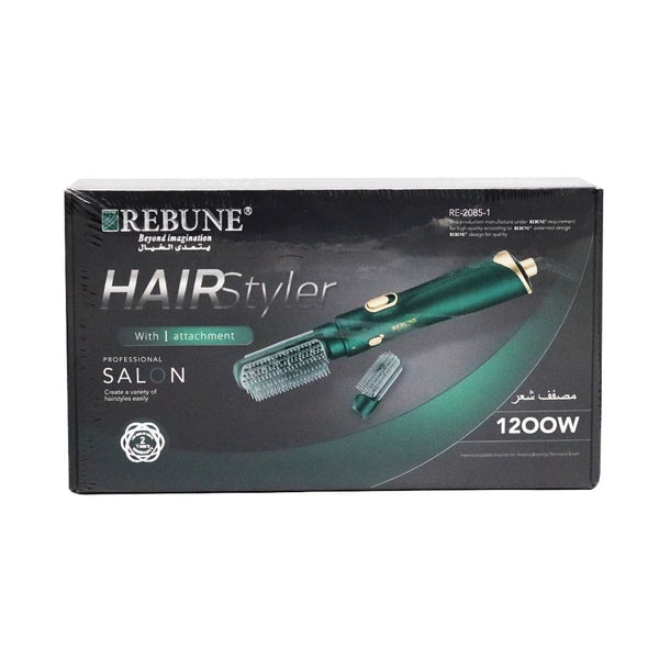 Rebune Hair Styler 1200W RE-2085-1 with Air Concentrator Nozzle