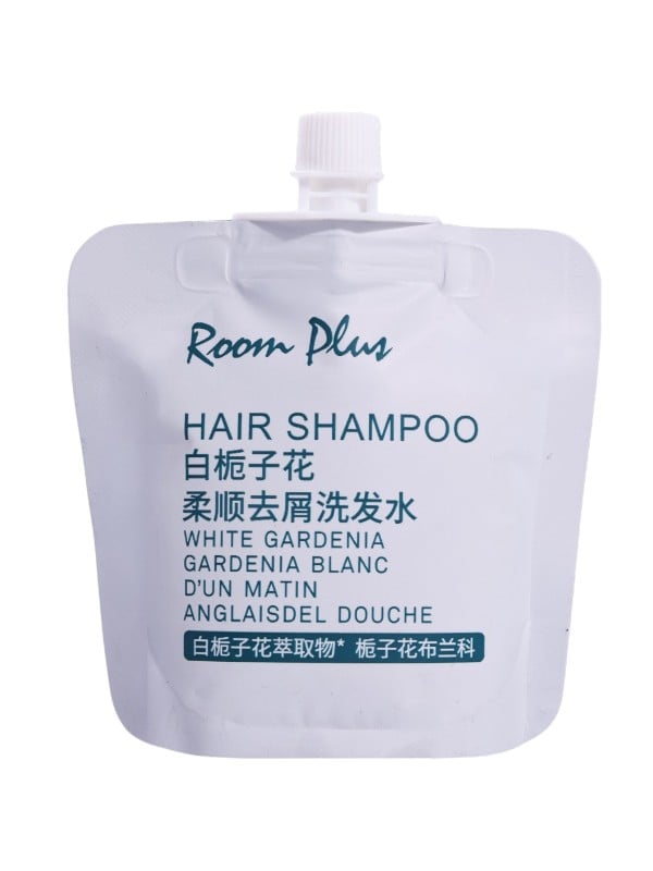 ROOM PLUS White Gardenia Shampoo, Allantoin Formula, 30 ml