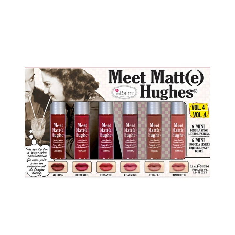 theBalm Meet Matt(e) Hughes Mini Liquid Lipstick Set Matte Finish 6 Shades