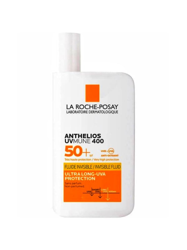 La Roche-Posay Anthelios UVA/UVB 400+ Invisible Fluid SPF50+ Fragrance-Free Sunscreen 50ml