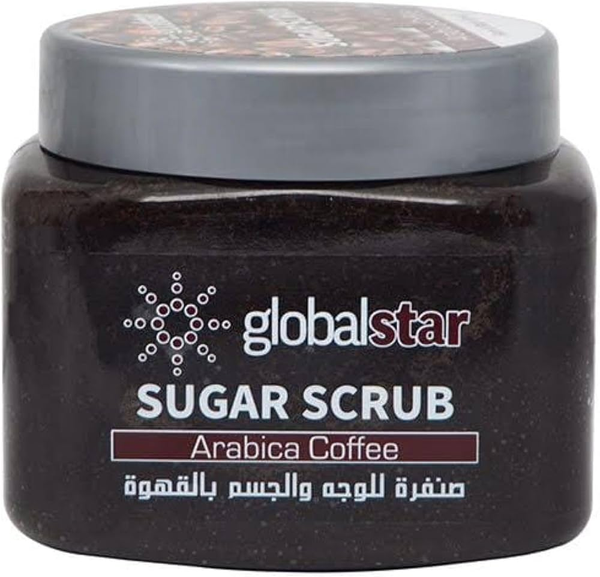 Global Star Arabica Coffee Sugar Scrub Face & Body Exfoliator 600 g