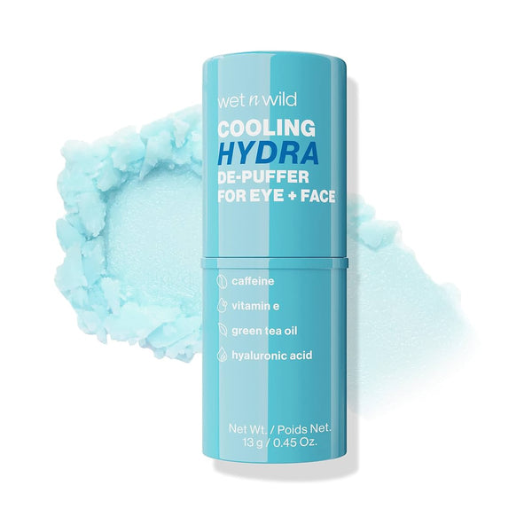Wet n Wild Cooling Face De-Puffer Hydrating Gel with Aloe Vera, Glycerin & Vitamin E