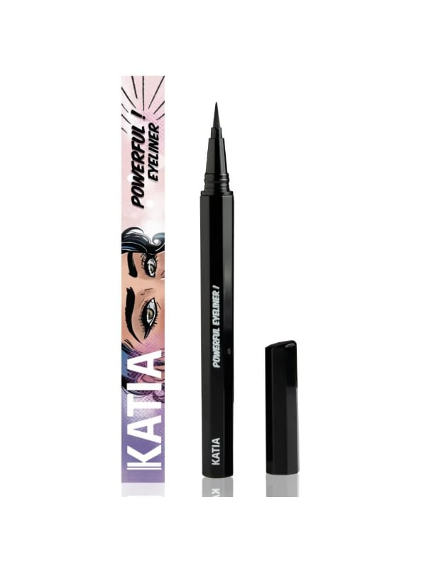 Katia Liquid Eyeliner Ultra Black Precision Brush Tip 24-Hour Wear