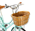 Spartan Platinum City Bike 7-Speed Steel Frame Vintage Basket Desert Sage