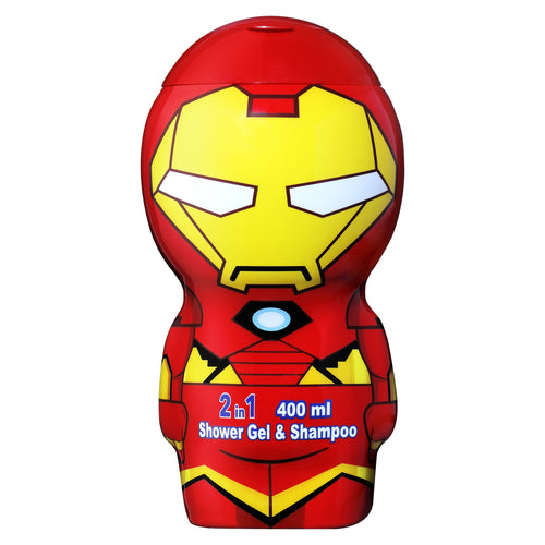 Air Val Iron Man 2D Shower Gel & Shampoo 2-in-1 Gel 400 ml