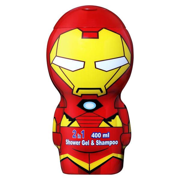 Air Val Iron Man 2D Shower Gel & Shampoo 2-in-1 Gel 400 ml