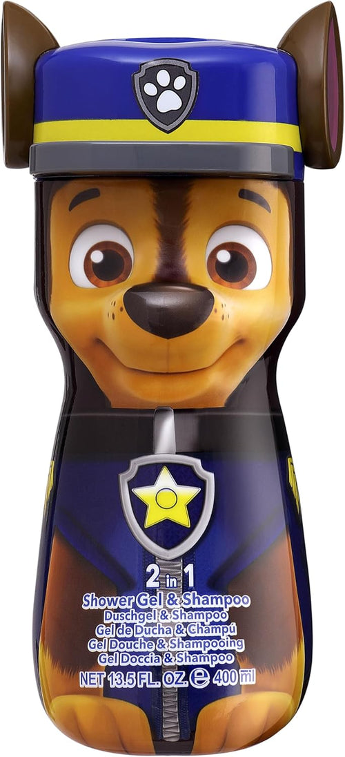 Air Val Paw Patrol Chase 2-in-1 Shower Gel and Shampoo Tear-Free Formula 400ml