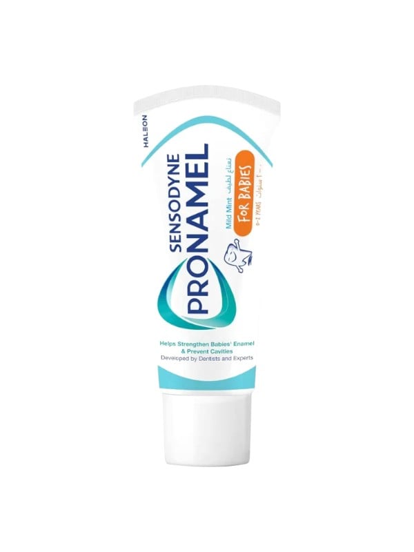 Sensodyne Baby & Toddler Mild Mint Toothpaste, Gentle Formula, 50g