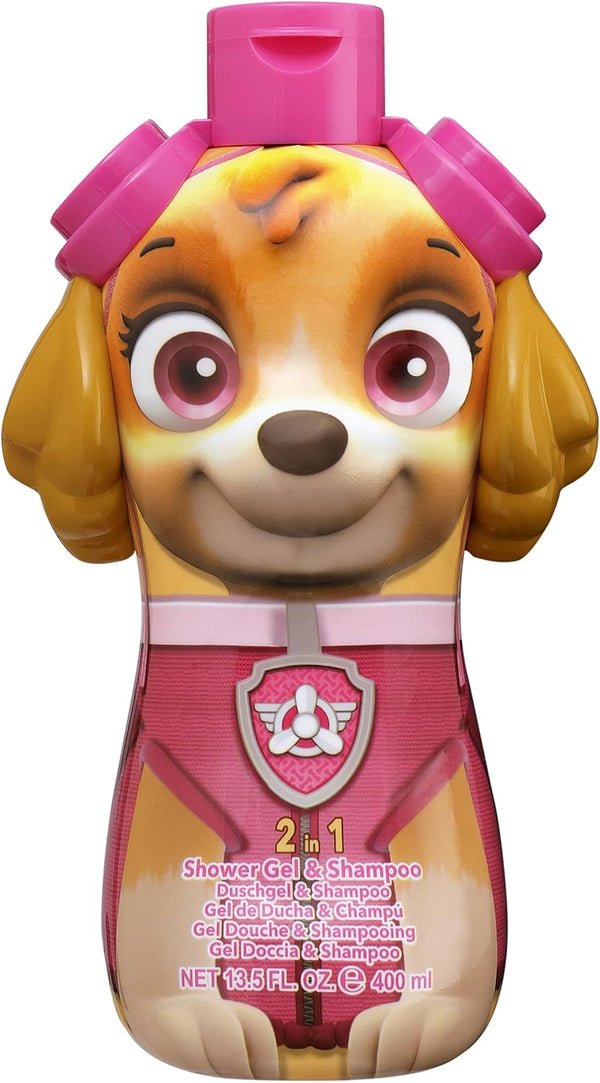 Air Val Paw Patrol Skye 2-in-1 Shower Gel & Shampoo Tear-Free Formula 400 ml