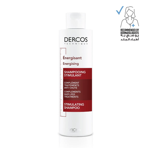 Vichy Dercos Energising Shampoo with Aminexil, Vitamins PP B5 and B6, 200ml