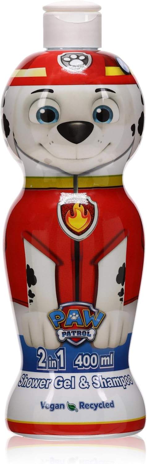 Air Val Paw Patrol Marshall 2-in-1 Shower Gel and Shampoo Tear-Free Formula 400ml
