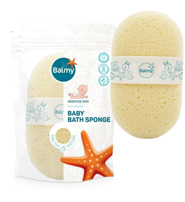 Balmy Baby Bath Sponge Cellulose with Absorbent Pockets
