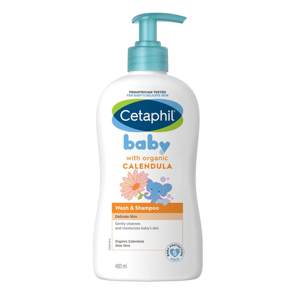 Cetaphil Baby Wash & Shampoo Moisturizing Calendula Formula 400ml
