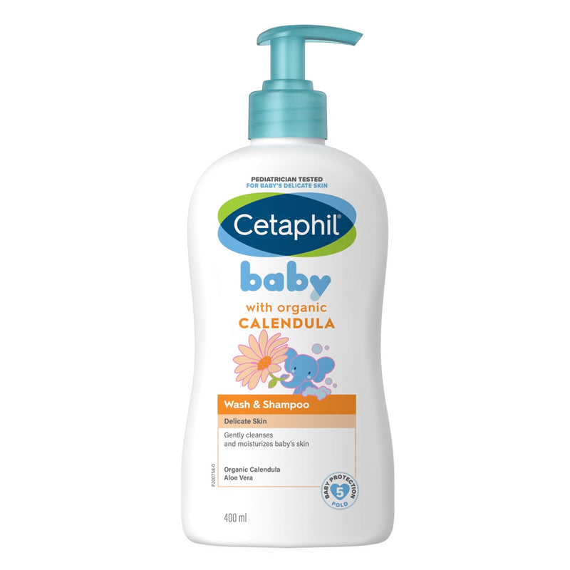 Cetaphil Baby Wash & Shampoo Moisturizing Calendula Formula 400ml