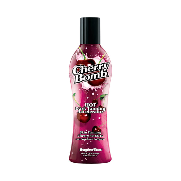 Cherry Bomb Supre Tan Hot Dark Tanning Maximiser Lotion with Cherry Extracts