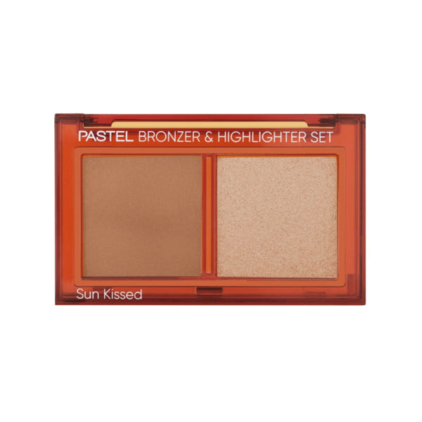 Pastel Profashion Bronzer & Highlighter Set, Powder Finish, Natural Bronze & Soft Glow