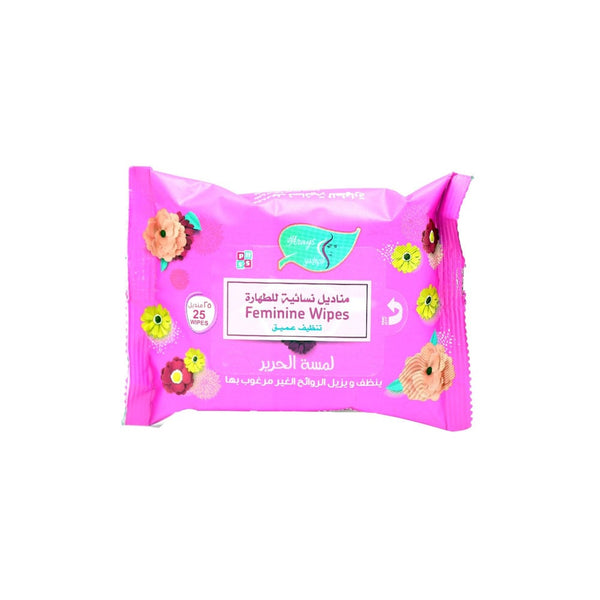 Al Araies Feminine Wipes Deep Cleansing, Soft Intimate Care, 25 Wipes