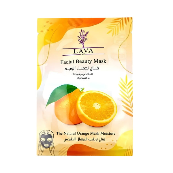 Lava Natural Orange Hydrating Face Mask Vitamin C Antioxidants 30ml