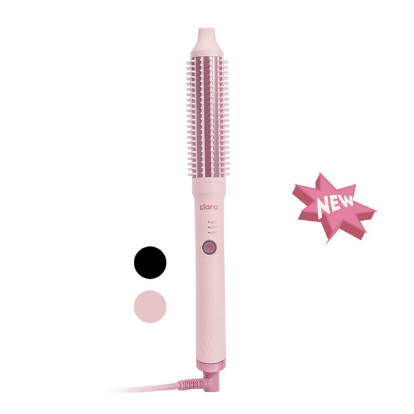 Clara Slim Hot Brush 3-in-1 Heated Styling Tool Negative Ion Candy Pink