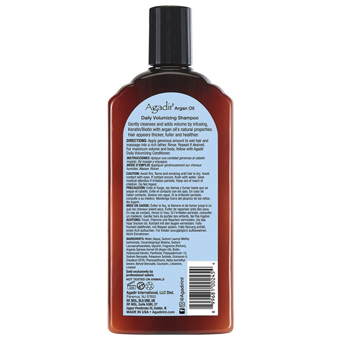 Agadir Argan Oil Daily Volumizing Shampoo Sulfate-Free Argan Oil & Keratin/Biotin 366 ml