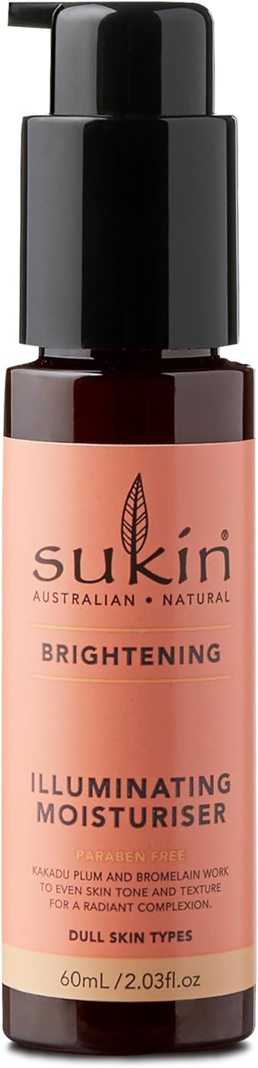 Sukin Brightening Illuminating Moisturiser Lightweight Antioxidant Formula 60 mL