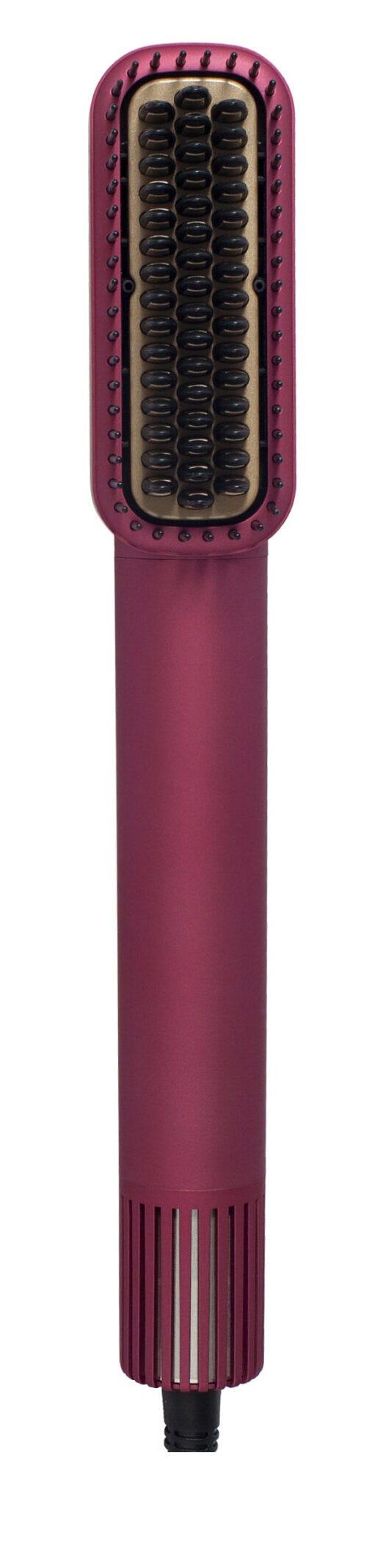 Rebune Re-2181 Ceramic Heated Hair Brush with Digital Display, Dark Pink