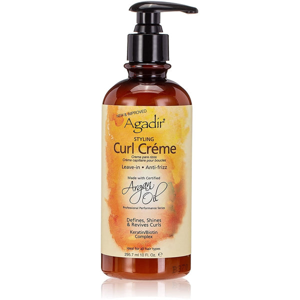 Agadir Argan Oil Styling Curl Creme Leave-In Keratin Biotin Vitamin E 295.7 ml