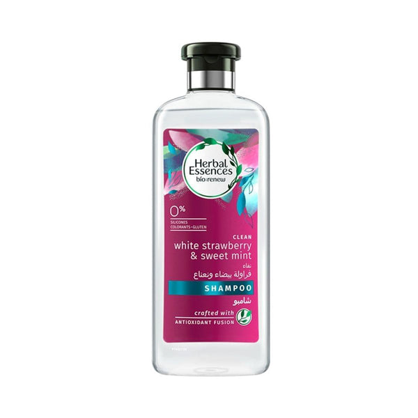 Herbal Essences White Strawberry & Sweet Mint Shampoo, Aloe and Sea Kelp, 400 ml